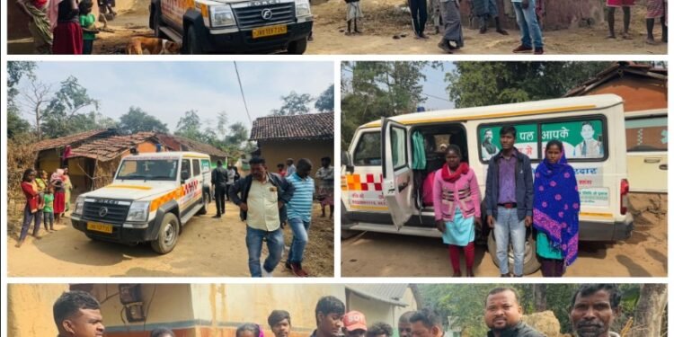 गंभीर बीमारी से जूझ रहे मरीज को विधायक संजीव सरदार की नि:शुल्क एंबुलेंस सेवा और आर्थिक मदद